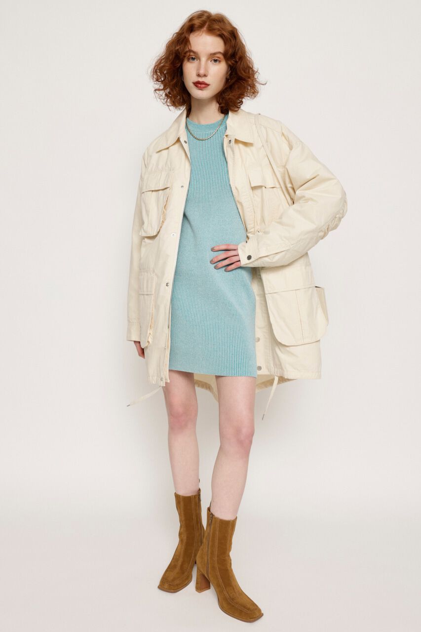 SLY「BI-COLOR RIB ショートワンピース」|ワンピース|