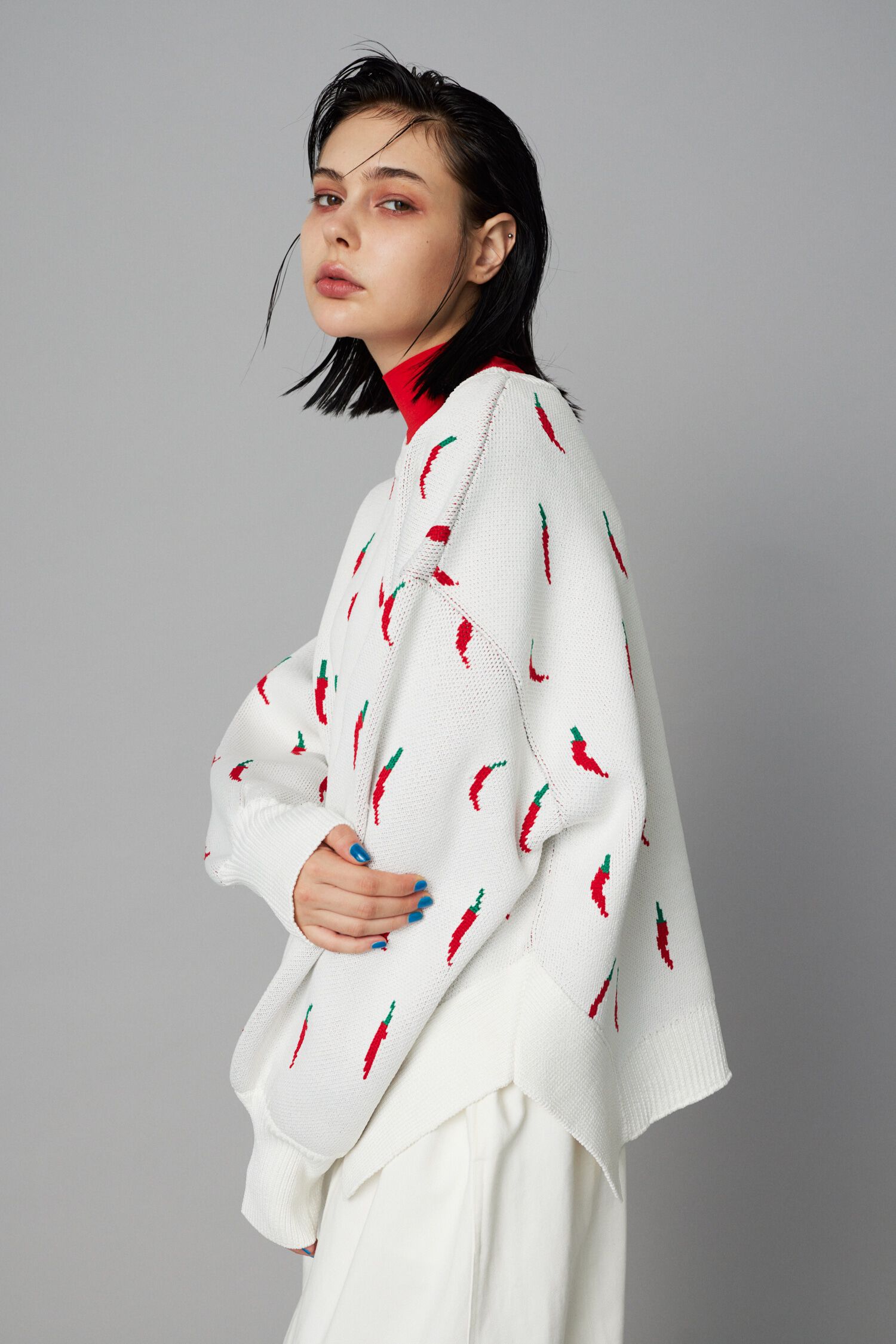 HeRIN.CYE「Chili pattern knit pullover」|ニット・セーター|