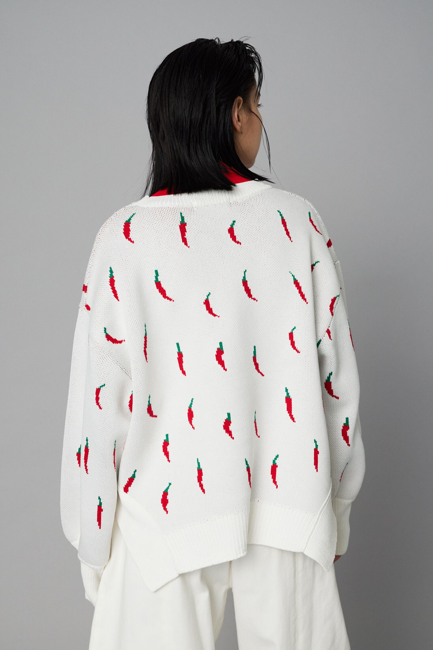 HeRIN.CYE「Chili pattern knit pullover」|ニット・セーター|