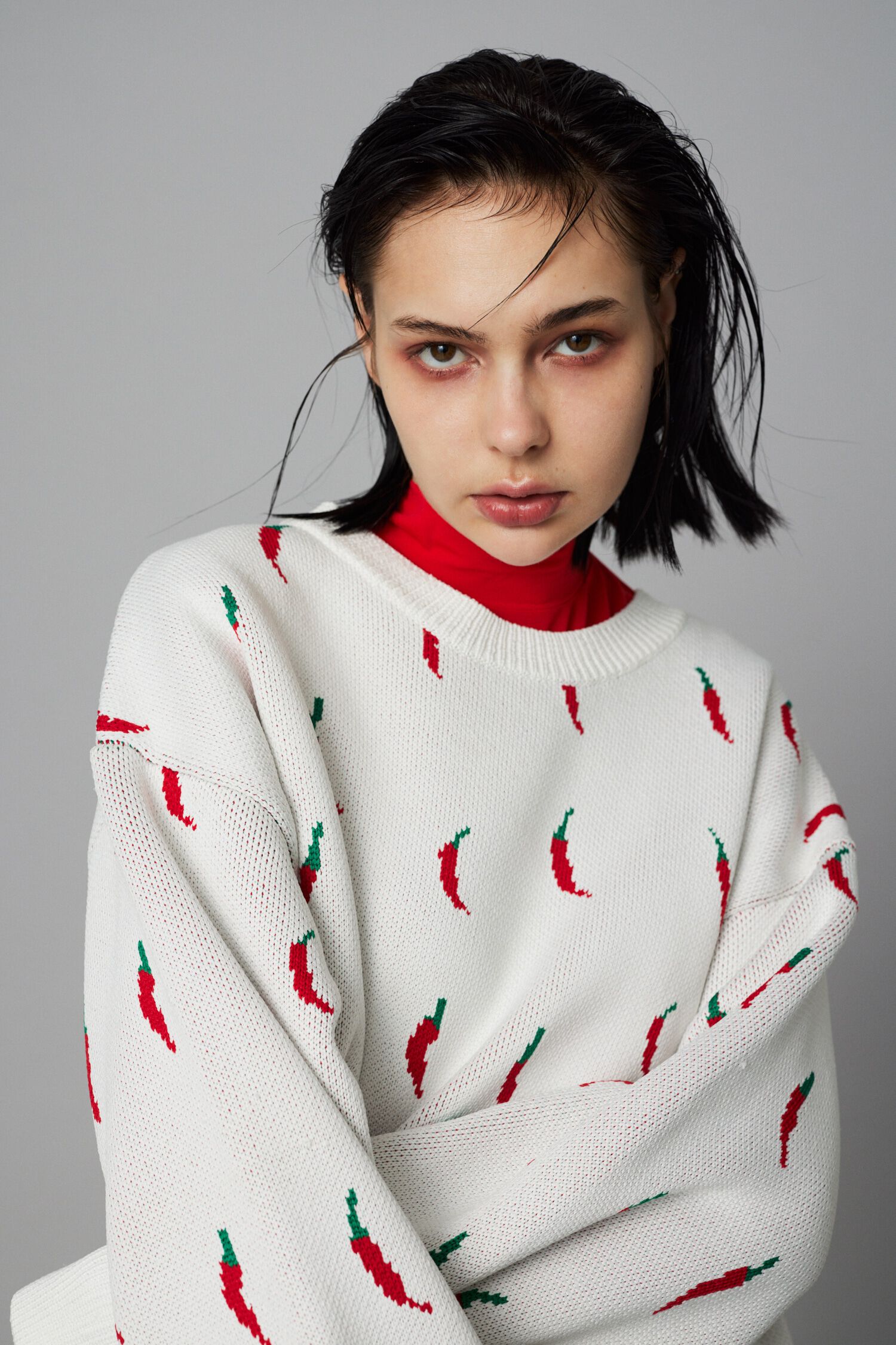 HeRIN.CYE「Chili pattern knit pullover」|ニット・セーター|