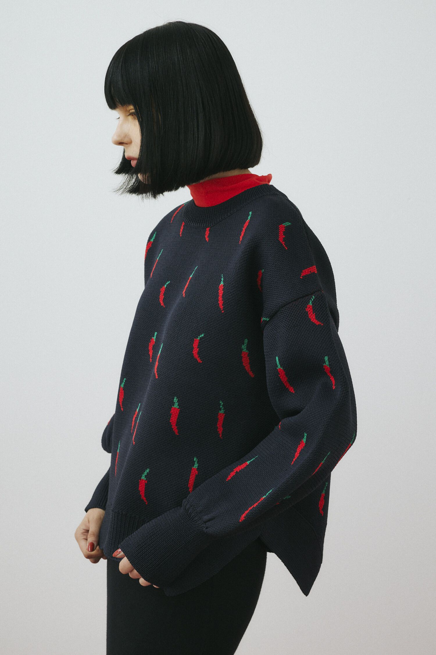 HeRIN.CYE「Chili pattern knit pullover」|ニット・セーター|