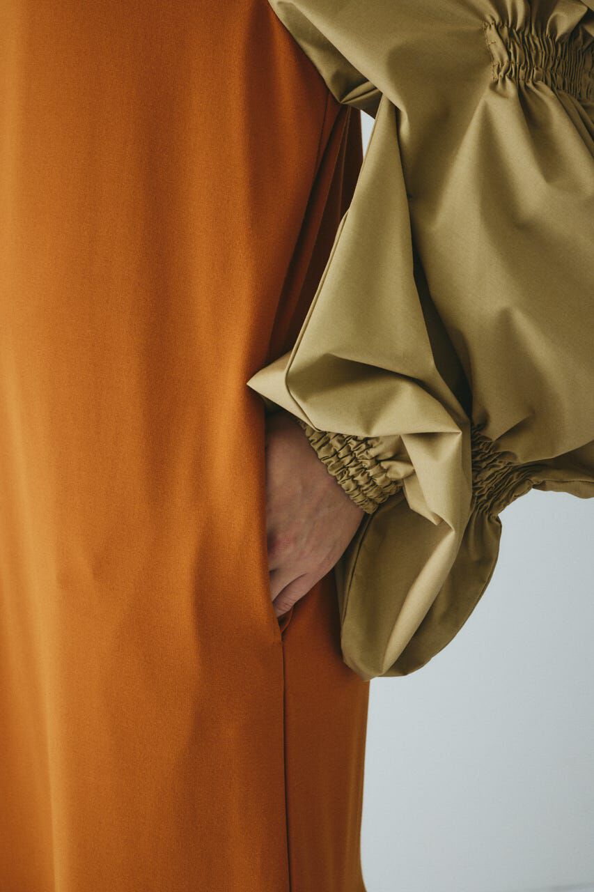 HeRIN.CYE「Shirring balloon sleeves dress」|ワンピース|