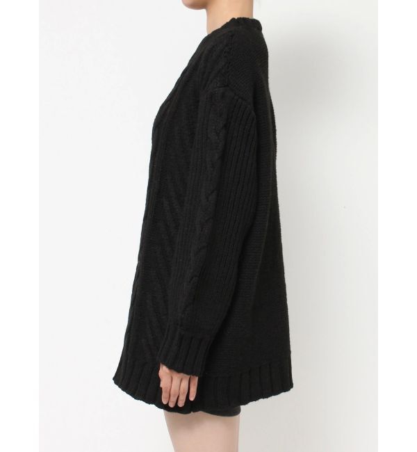 RESEXXY「ケーブルニットチュニック」|ニット・セーター|