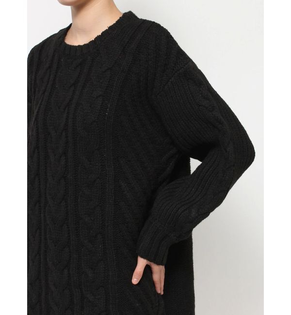 RESEXXY「ケーブルニットチュニック」|ニット・セーター|