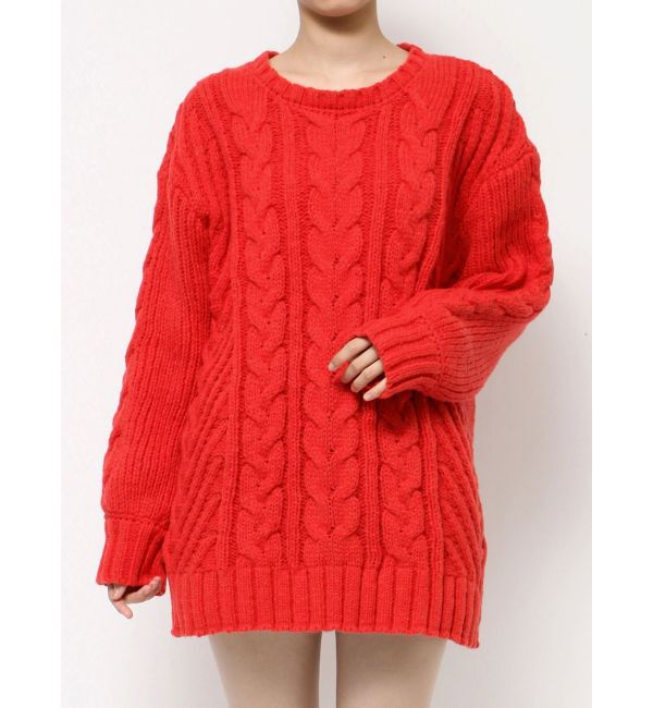 RESEXXY「ケーブルニットチュニック」|ニット・セーター|