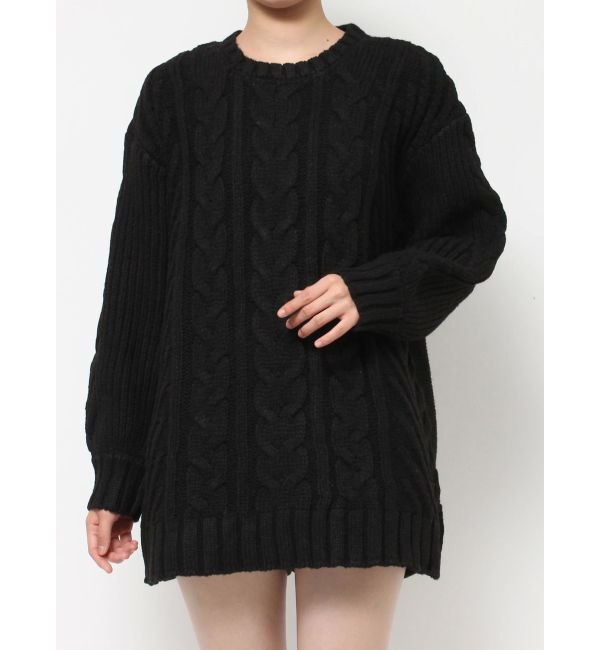RESEXXY「ケーブルニットチュニック」|ニット・セーター|