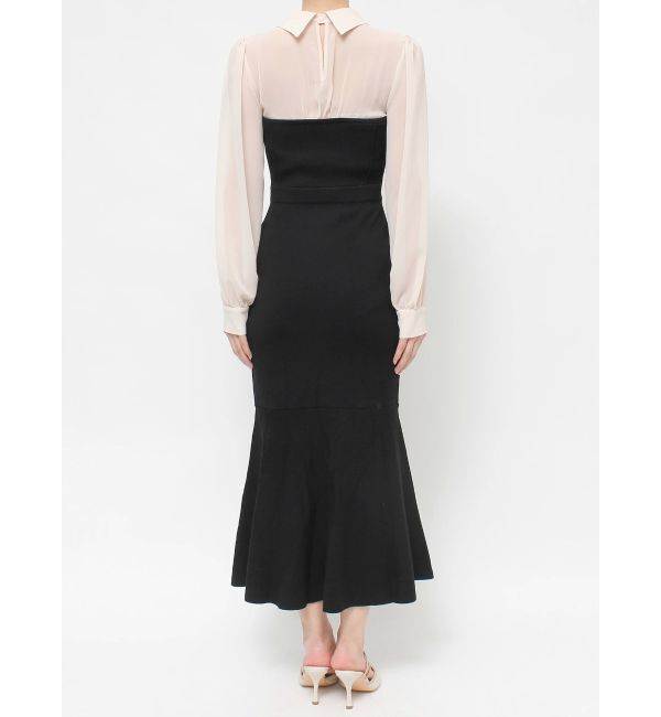 RESEXXY「シャツドッキングマーメイドニットワンピース」|ワンピース|