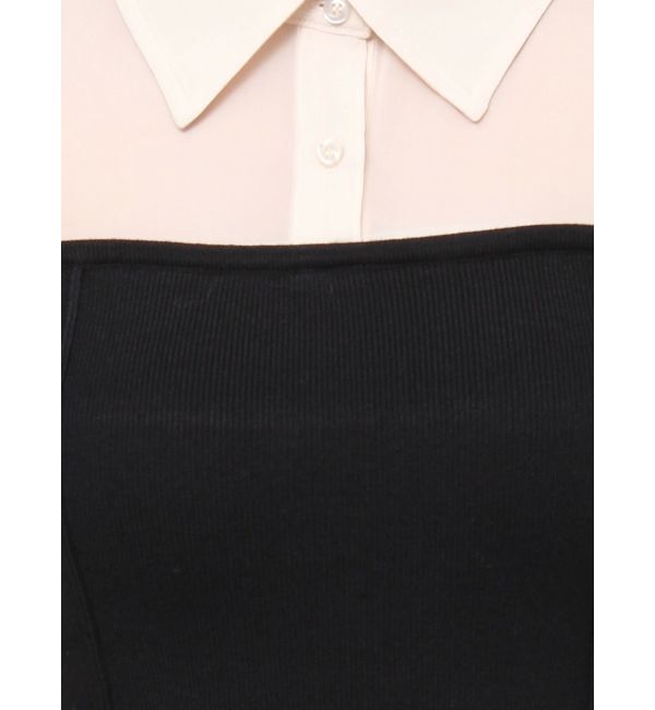 RESEXXY「シャツドッキングマーメイドニットワンピース」|ワンピース|