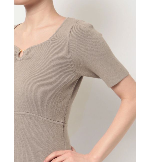 RESEXXY「ギャザーポイントタイトニットワンピース」|ワンピース|