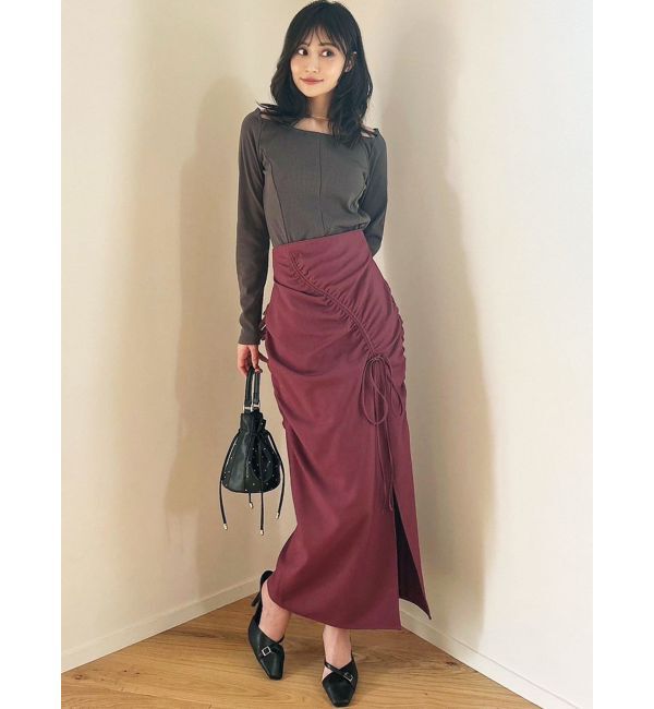 RESEXXY「ギャザーデザインタイトスカート」|スカート|