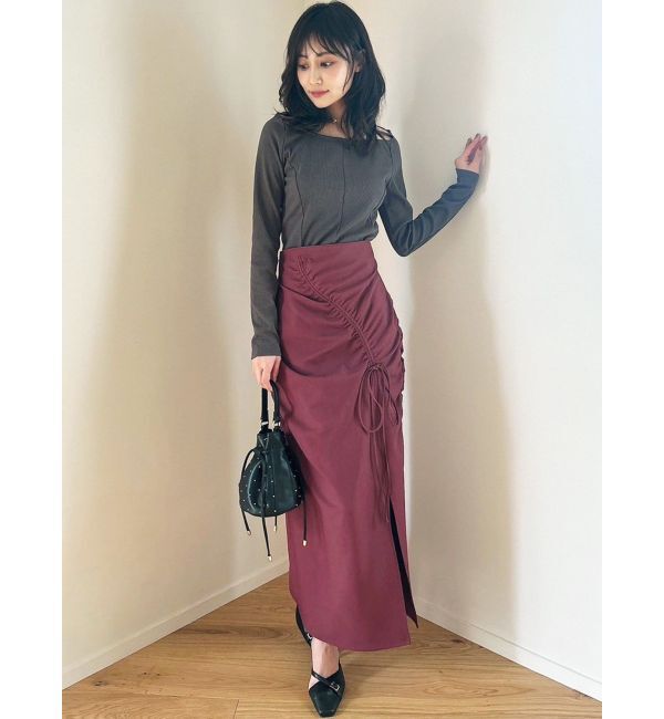 RESEXXY「ギャザーデザインタイトスカート」|スカート|