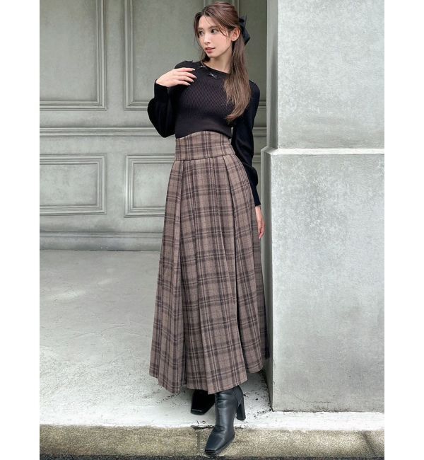 RESEXXY「ビジューサテンリボンニットトップス」|ニット・セーター|