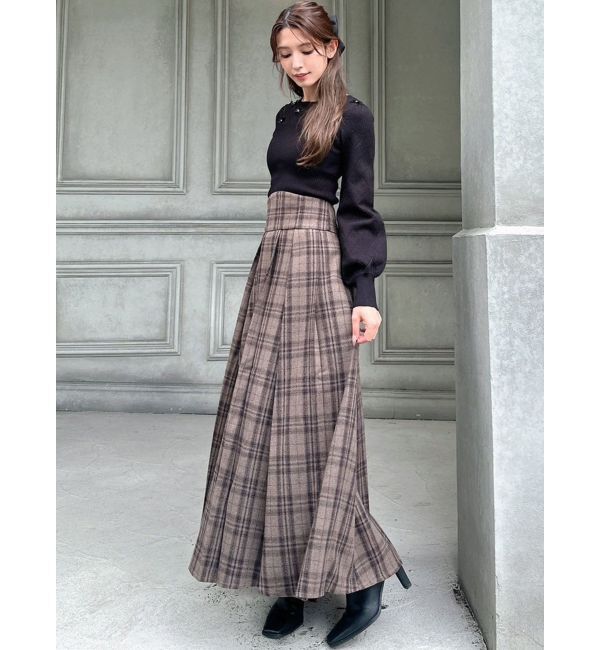 RESEXXY「ビジューサテンリボンニットトップス」|ニット・セーター|