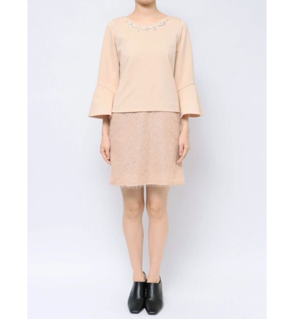 dazzlin「ジャカード切替サックワンピース」|ワンピース|