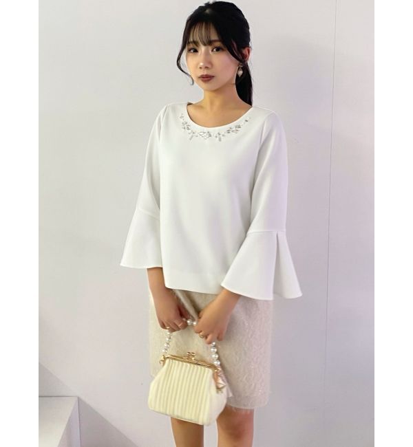 dazzlin「ジャカード切替サックワンピース」|ワンピース|