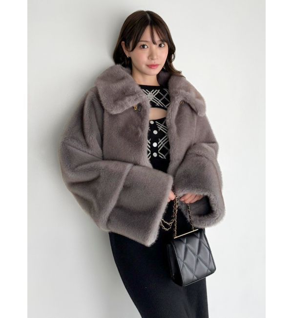 dazzlin「チェックジャカードドッキングニットワンピース」|ワンピース|