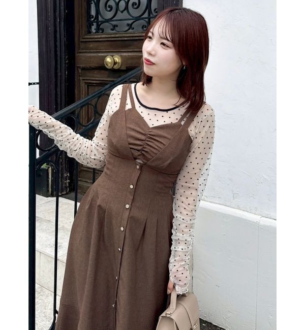 dazzlin「ブラトップレイヤードワンピース」|ワンピース|