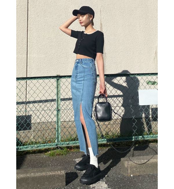 EMODA「コンパクトショートリブニット」|Tシャツ・カットソー|