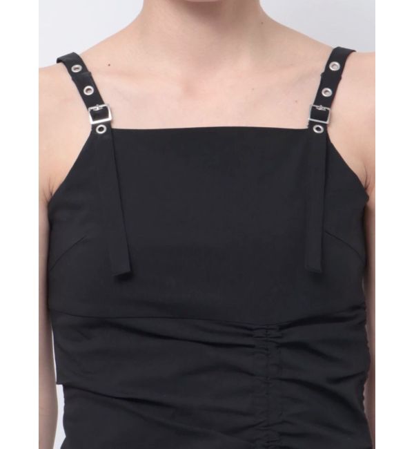 EMODA「ドローストリングナイロンマキシワンピース」|ワンピース|