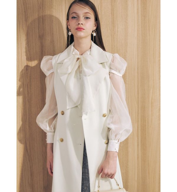 MERCURYDUO「ベルト付ロングジレ」|ベスト・ジレ|