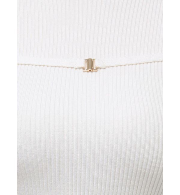 MERCURYDUO「ショルダースリットナローストラップニット」|ニット・セーター|