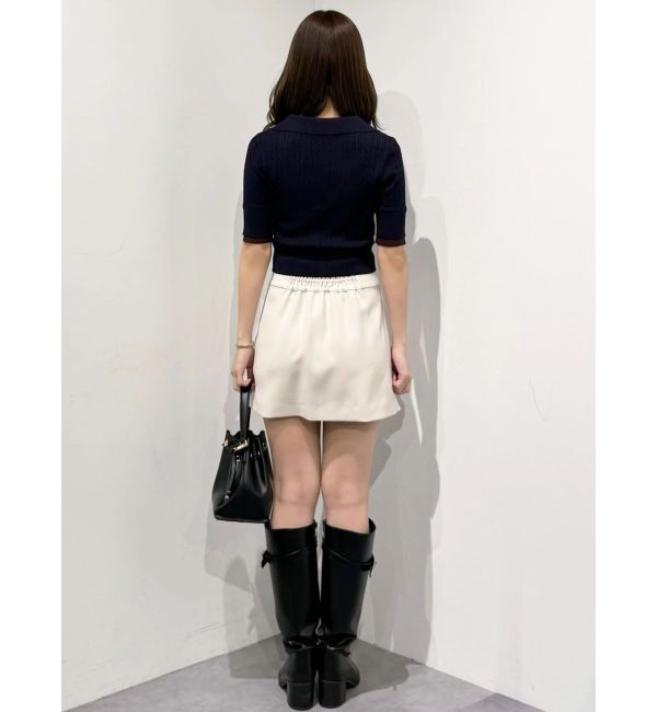 MERCURYDUO「【セットアップ着用可】ドレープミニスカート」|スカート|