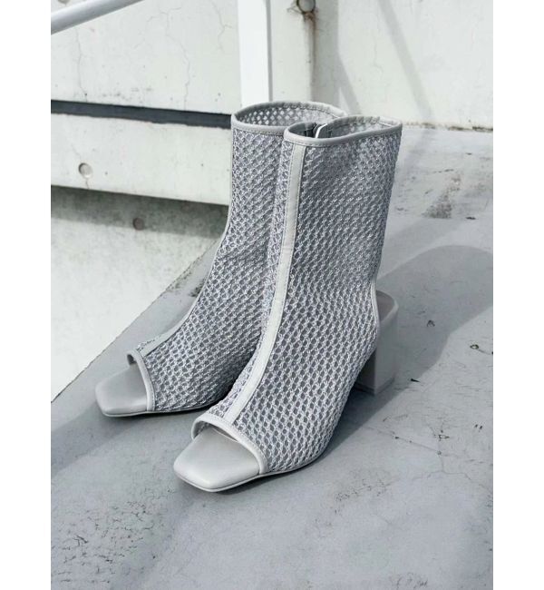 MERCURYDUO「ラメメッシュブーツ」|ショートブーツ|
