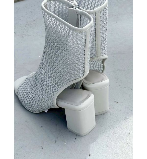 MERCURYDUO「ラメメッシュブーツ」|ショートブーツ|