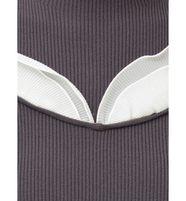 MERCURYDUO「プリーツフリル使いニット」|ニット・セーター|