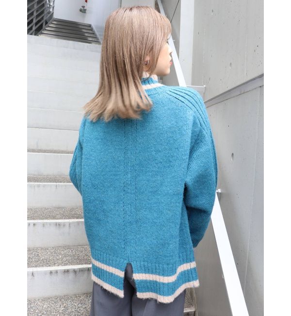 MURUA「【WEB限定 ITEM】バックスリットラインニットチュニック」|ニット・セーター|