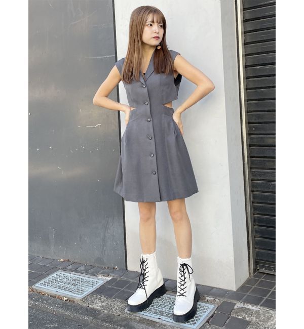 MURUA「ジャケットデザインミニワンピース」|ワンピース|