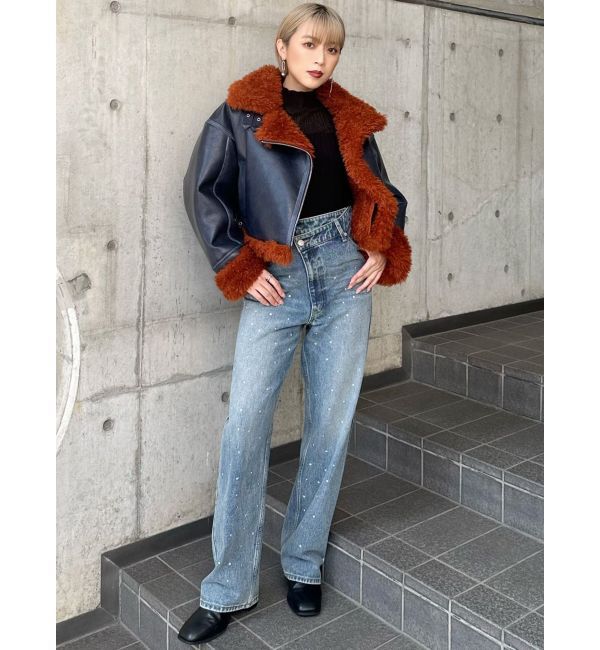 MURUA「ランダムホットフィックスデニム」|デニム|