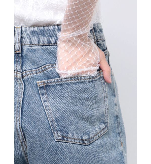 MURUA「ランダムホットフィックスデニム」|デニム|