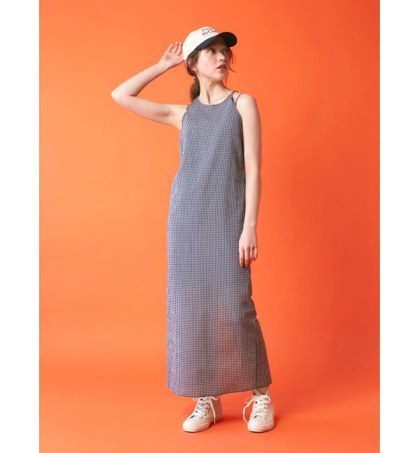 Ungrid「ギンガムチェックフィットキャミワンピース」|ワンピース|