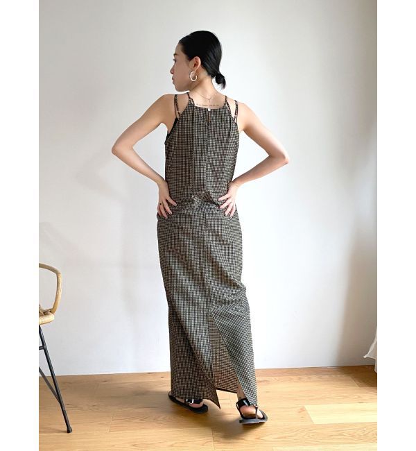 Ungrid「ギンガムチェックフィットキャミワンピース」|ワンピース|