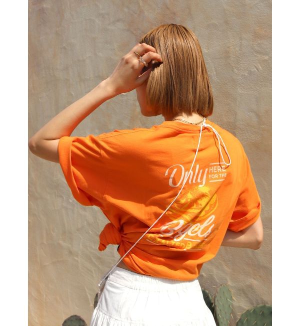 Ungrid「Bagel Tee」|Tシャツ・カットソー|オレンジ