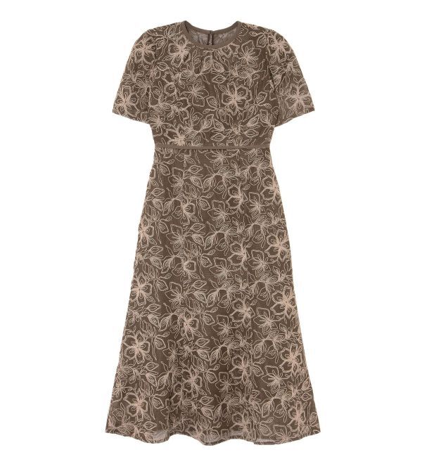 LAGUNAMOON「LADYコード刺繍メッシュワンピース」|ワンピース|