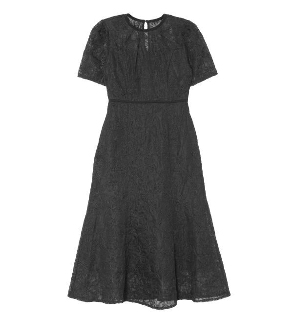 LAGUNAMOON「LADYコード刺繍メッシュワンピース」|ワンピース|