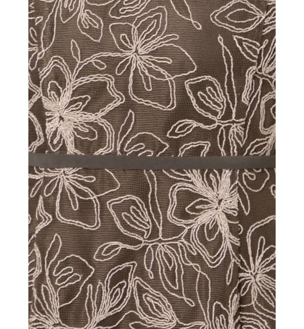 LAGUNAMOON「LADYコード刺繍メッシュワンピース」|ワンピース|