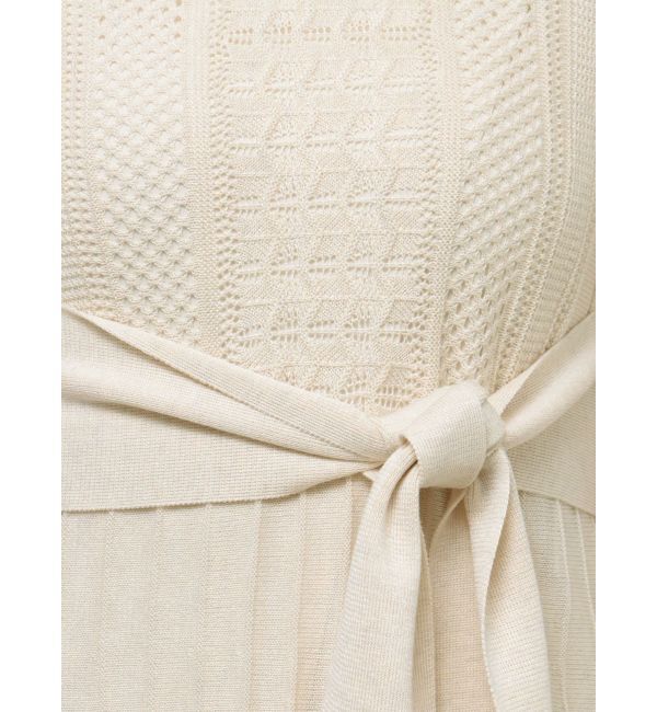 LAGUNAMOON「ストライプメッシュニットワンピース」|ワンピース|