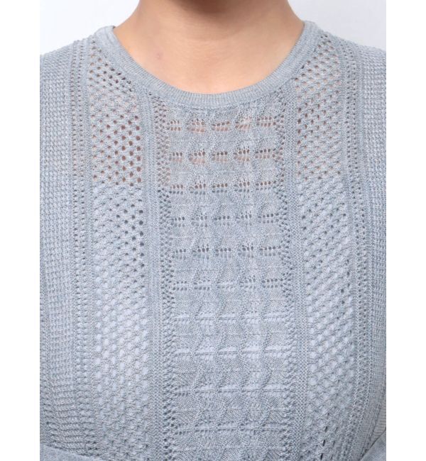 LAGUNAMOON「ストライプメッシュニットワンピース」|ワンピース|