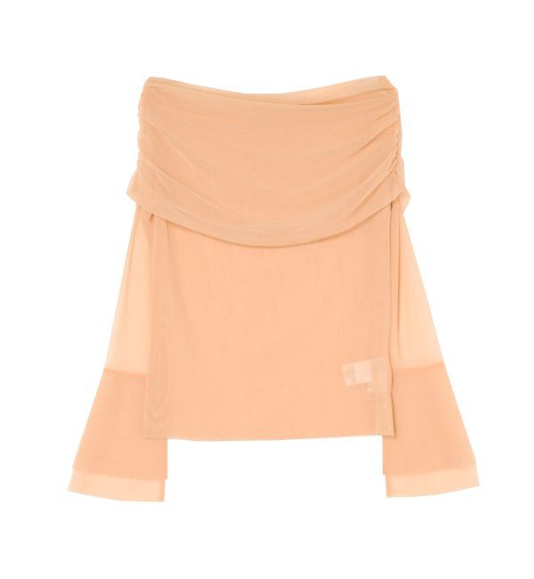 LAGUNAMOON「フレアスリーブオフショルチュールトップス」|Tシャツ・カットソー|