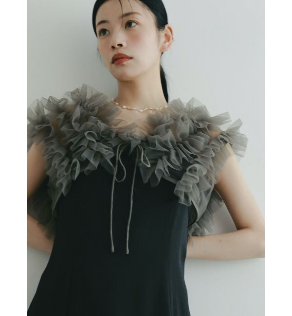 LAGUNAMOON「LADYノースリーブボレロキャミワンピース」|ワンピース|ブラック