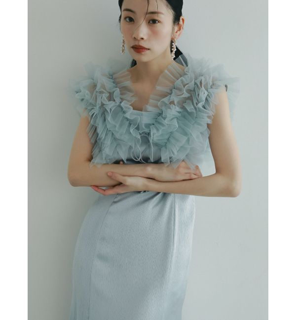 LAGUNAMOON「LADYノースリーブボレロキャミワンピース」|ワンピース|アイスブルー