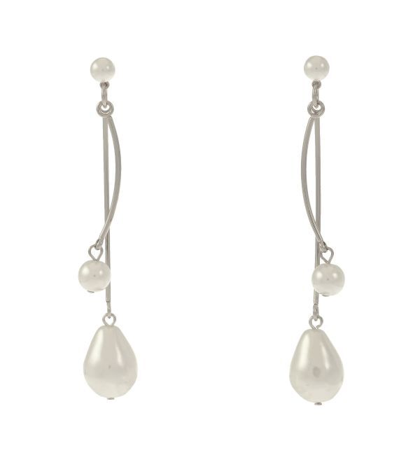 LAGUNAMOON「LADYフェイクパールチェリーピアス」|ピアス|シルバー