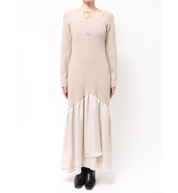 LAGUNAMOON「ボレロレイヤードニットドッキングワンピース」|ワンピース|