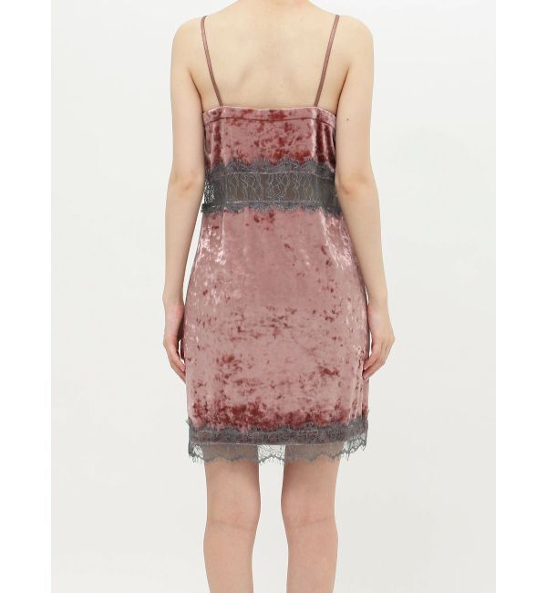 EVRIS「サマーベロアレースコンビミニワンピース」|ワンピース|