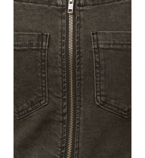 EVRIS「スクエアネックデニムミニワンピース」|ワンピース|