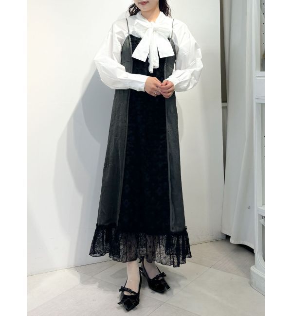 merry jenny「sparklyキャミワンピース」|ワンピース|ブラック