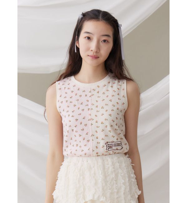 merry jenny「floral&times;floralカットタンクトップ」|タンクトップ|